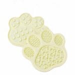 Yellow cat's claw shaped slow food bowl